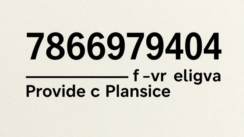 7866979404 Explained: Secure Numeric Identifiers & Digital Trust in the United States